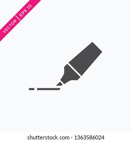 Highlight Icon, Vector in Glyph Style 