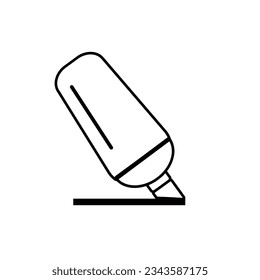 Highlight line vector icon. Highlighter symbol. Flat illustration.