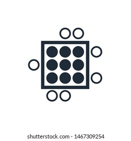 Highlight the main thing. Ignore the empty. Vector linear icon on white background.