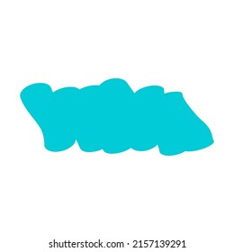 Highlight marker icon, brush element ink symbol, stroke hand made note vector illustration .
