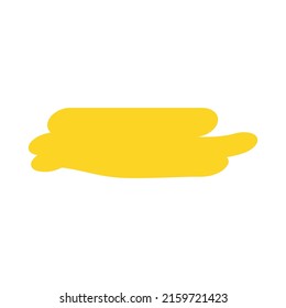 Highlight marker icon, brush element ink symbol, stroke hand made note vector illustration .