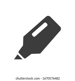 Highlight marker icon on white background