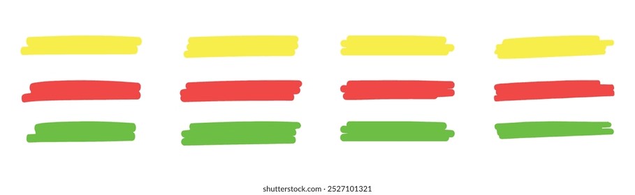 Highlight marker lines. Brush set