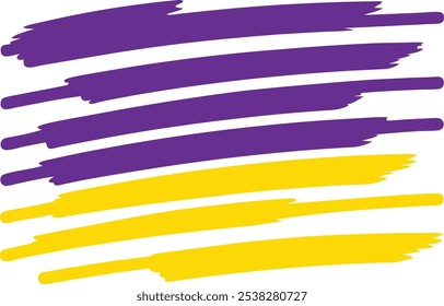 Highlight marker lines. Colored highlight stripes. Hand drawn marker strokes. Text marker stripes. Text highlights and underlining. Brush lines.