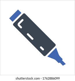 Icono de lápiz de marcador de resaltado, gráficos vectoriales