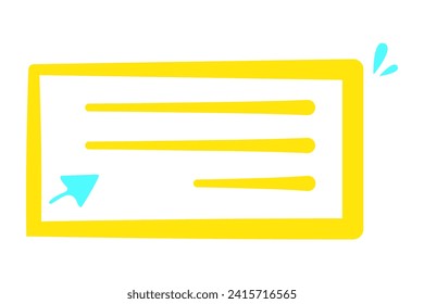 Design der Sticker für die Dekoration hervorheben