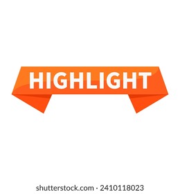 Highlight Orange Ribbon Rectangle Shape For Pin Trend Viral Information Social Media Marketing Business
