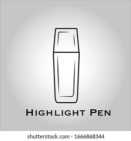 resalte el vector de icono del lápiz. Objetos aislados. Ilustración vectorial. Simple vector para el diseño gráfico. Escuela, Aprendizaje, marcado, escritura, toma de notas conceptos. 