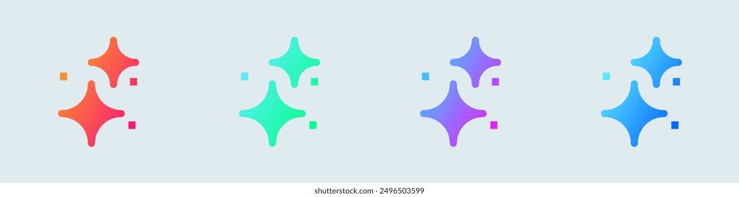 Highlight solid icon in gradient colors. Favourite signs vector illustration.