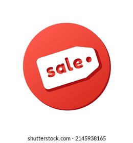 highlight stories cover for shop account, super sale online shopping red icon, best price items, vector illustration