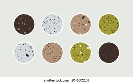 Highlight story cover. Terrazzo abstract design. Premium Vector