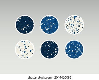 Highlight story cover. Terrazzo abstract design. Premium Vector