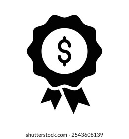 Realçar valor com este ícone de símbolo de dólar