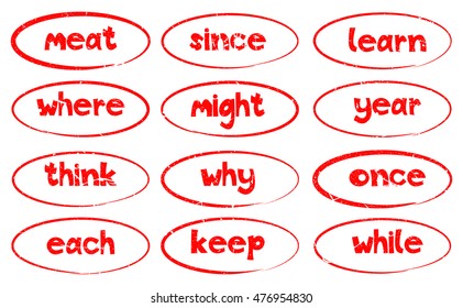 Highlight of writing word have porous and rough isolated on white background. For making a mark your product using a stamp or seal. Easy to change color. Unique character.