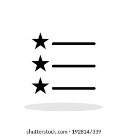 Highlighted menu icon in flat style. Menu symbol for your web site design, logo, app, UI Vector EPS 10.