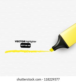 highlighter banner design. vector illustration.