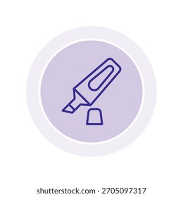 Markierungsfarbe Kreis Symbol , Vektor, Pixel perfekt, Illustratordatei 