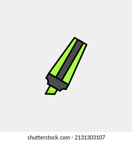 marcador de resaltado. diseño de iconos de resaltado de color