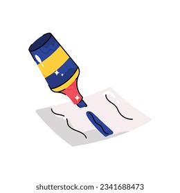 Sticker relleno de contorno del vector del doodle más resaltante. archivo EPS 10
