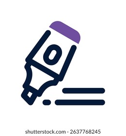 highlighter duotone icon. Sleek and modern vector icon for websites, mobile apps, marketing materials, and corporate design. Fully scalable and ready to use.