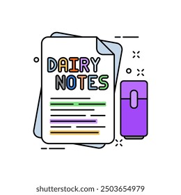 Highlighter Fill Color Icon, Vector illustration