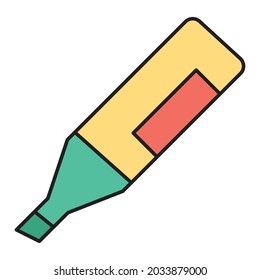 Highlighter Fill inside vector icon which can easily modify or edit 