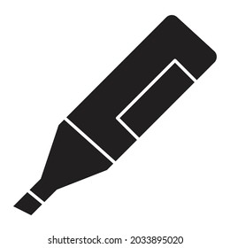 Highlighter Glyph Style vector icon which can easily modify or edit 