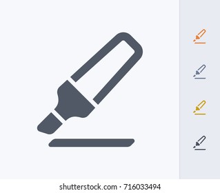 Highlighter - Granite Icons. A Professional, Pixel-aligned Icon.  