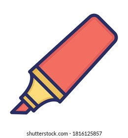 
Highlighter, Highlight, marker, stationery fully editable vector icon
