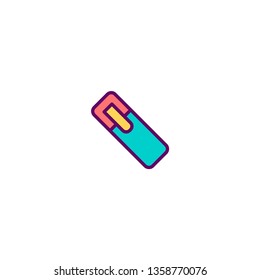 Highlighter icon design. Stationery icon vector illustration