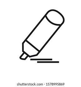 Highlighter icon design template EPS 10