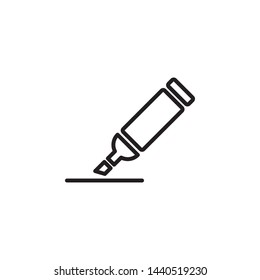 highlighter icon design template. Trendy style, vector eps 10