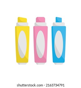 highlighter icon design template vector illustration
