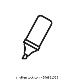 highlighter icon illustration isolated vector sign symbol
