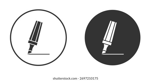 Illustration des Textmarker-Symbols. Pixel-Vektorgrafiken - Vektor.