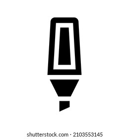 Highlighter icon isolated on white background