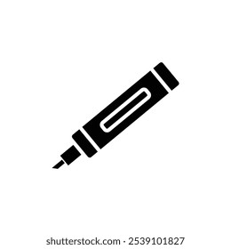 Textmarker-Symbol Logo-Zeichen setzen Vektorumriss