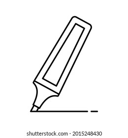 Highlighter icon. Marker sign. Vector illustration