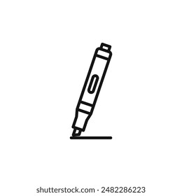 Highlighter Icon Series Marking Tool Illustrations for Educational and Office Use