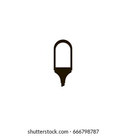 highlighter icon. sign design