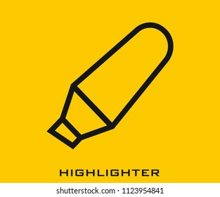 Highlighter icon signs