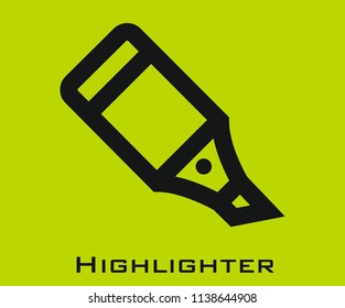 Highlighter icon signs
