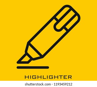 Highlighter icon signs