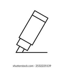 Highlighter icon. simple thin line icon.