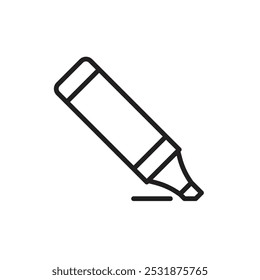 Highlighter icon Simple thin outline