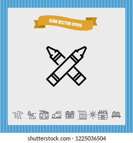 Highlighter icon vector