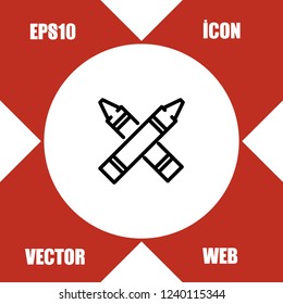 Highlighter icon vector
