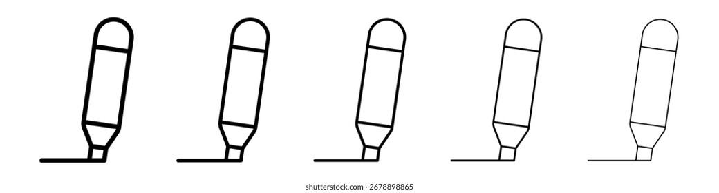 Highlighter icon vector collection. EPS 10