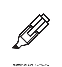 highlighter icon vector design template