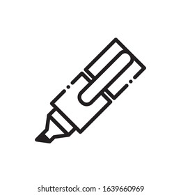 highlighter icon vector design template